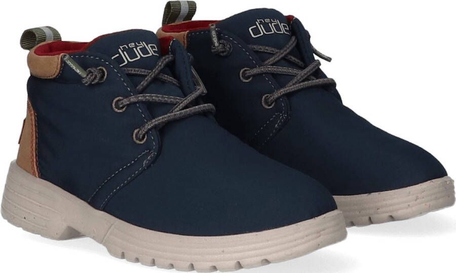 Hey Dude HEYDUDE Spencer Youth Eco Kids Boots Navy Blauw Nylon