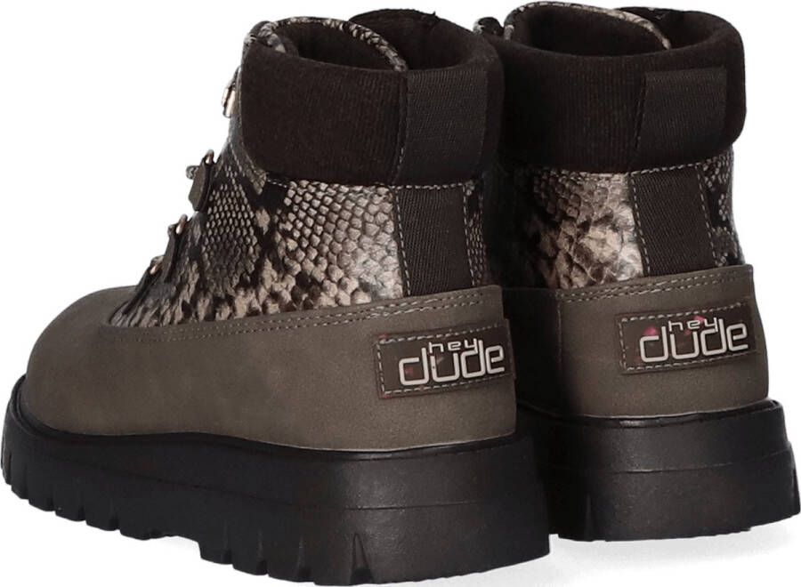 Hey Dude HEYDUDE Tonya Eco Shield Dames Veterboots Chocolate | Bruin | Nylon - Foto 4