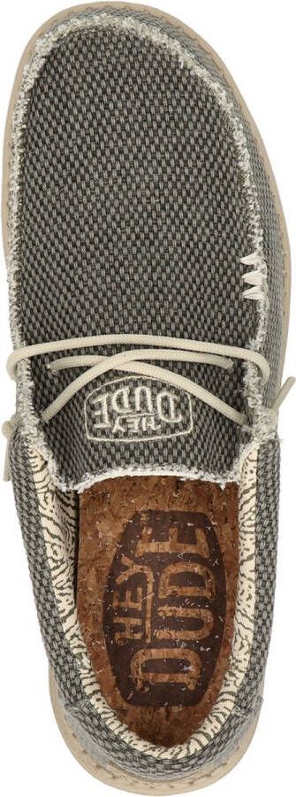 Hey Dude HEYDUDE Wally Braided Instappers groen Canvas