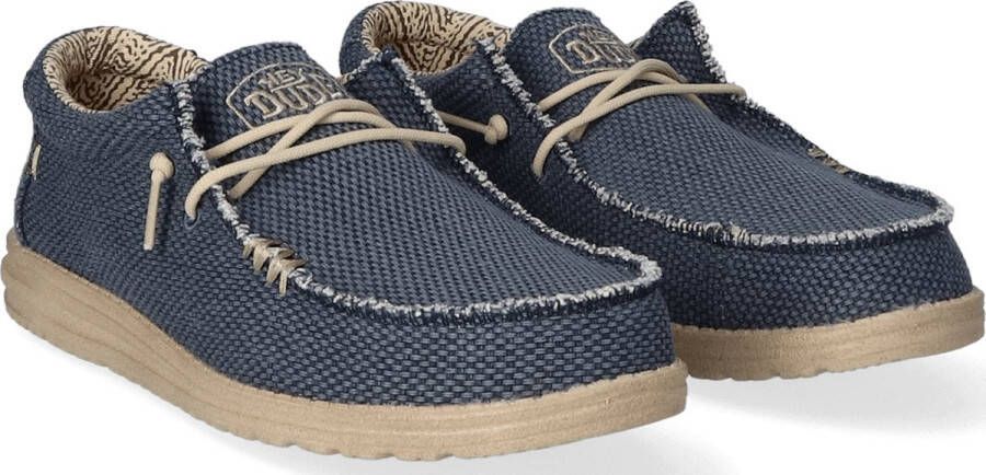 Hey Dude HEYDUDE Wally Braided Sneakers blauw Canvas Heren