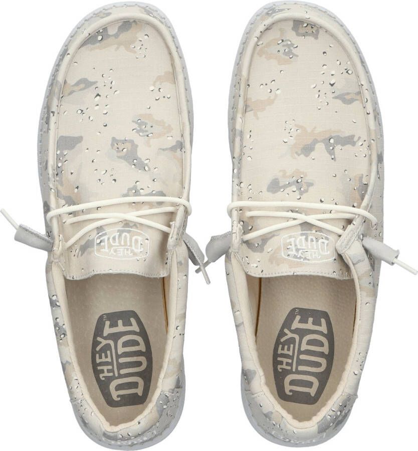 Hey Dude HEYDUDE Wally Camouflage Heren Instappers Greyscale Desert Camo