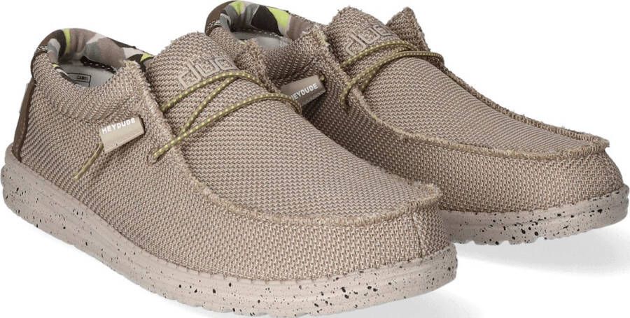 Hey Dude HEYDUDE Heren schoenen Wally Sox Triple Needle Beige - Foto 2