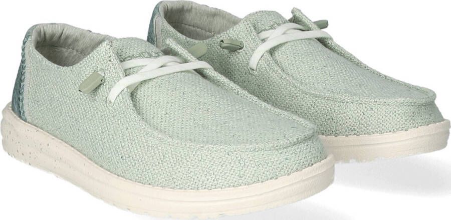 HEYDUDE Wendy Woven Dames Instappers Mint