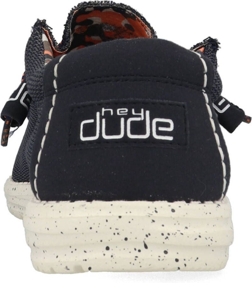 Hey Dude Instappers Heren Instapschoenen Herenschoenen Canvas Wally sox Blauw