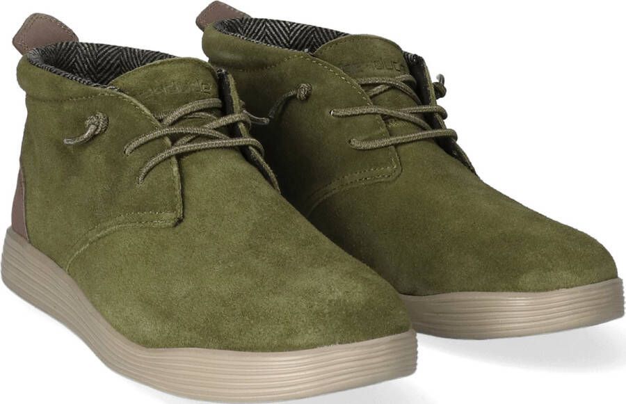 Hey Dude JO veterschoenen suede groen Suede