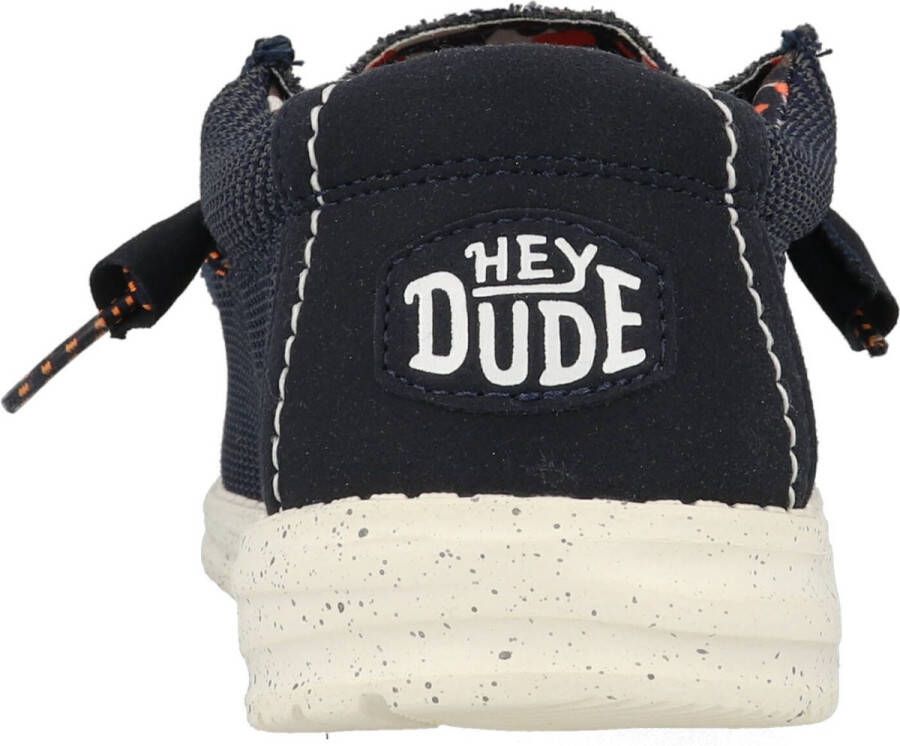 Hey Dude Wally Sox Stitch Blue Multi Instappers Heren