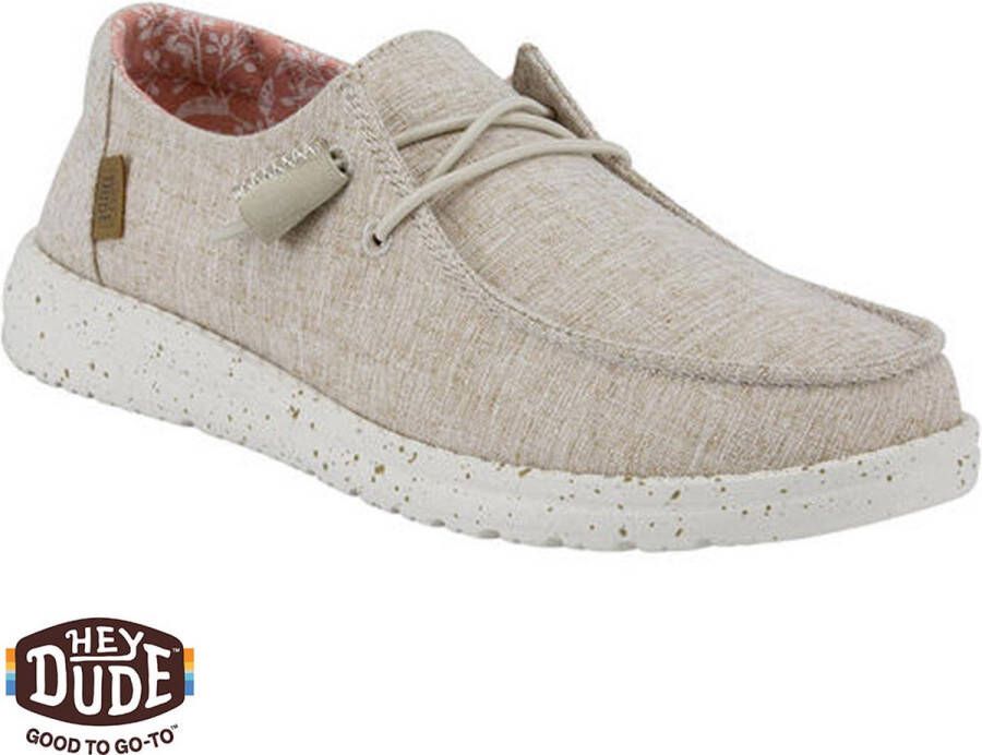 Hey Dude Wendy Chambray White Nut Instappers Dames - Foto 11
