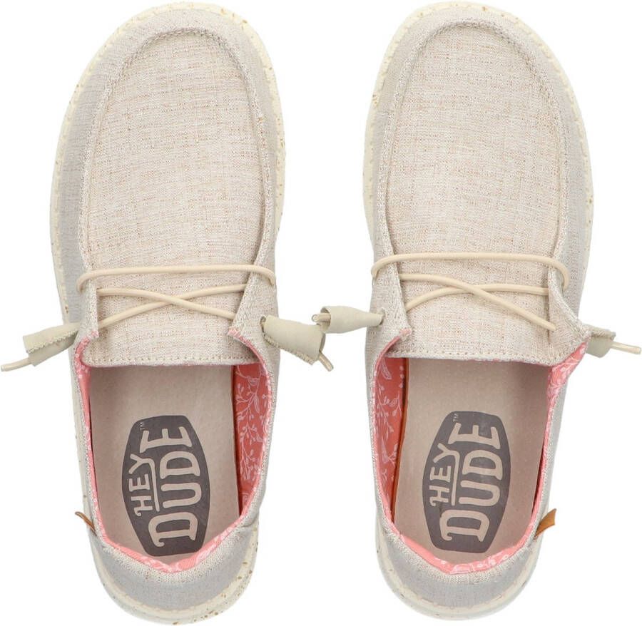 HEYDUDE Hey Dude Wendy Chambray White Nut Instappers Dames - Foto 5