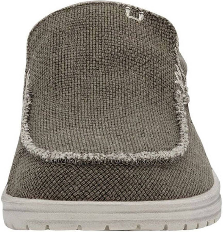 HEYDUDE Mikka Braided Instappers groen Canvas