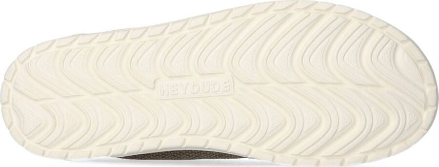 HEYDUDE Mikka Braided Instappers groen Canvas