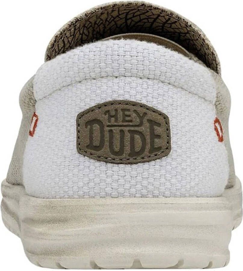 HEYDUDE Mikka Braided Instappers Heren Wit
