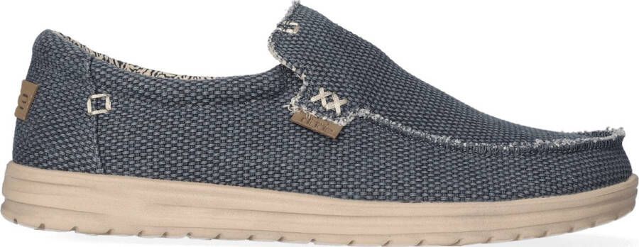 HEYDUDE Mikka Braided Sneakers blauw Canvas