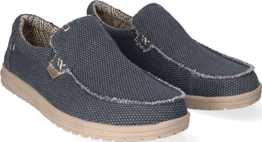 HEYDUDE Mikka Braided Sneakers blauw Canvas