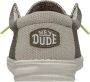 HEYDUDE Instappers Wally Braided Fossil HD40003-2BS Bruin - Thumbnail 5