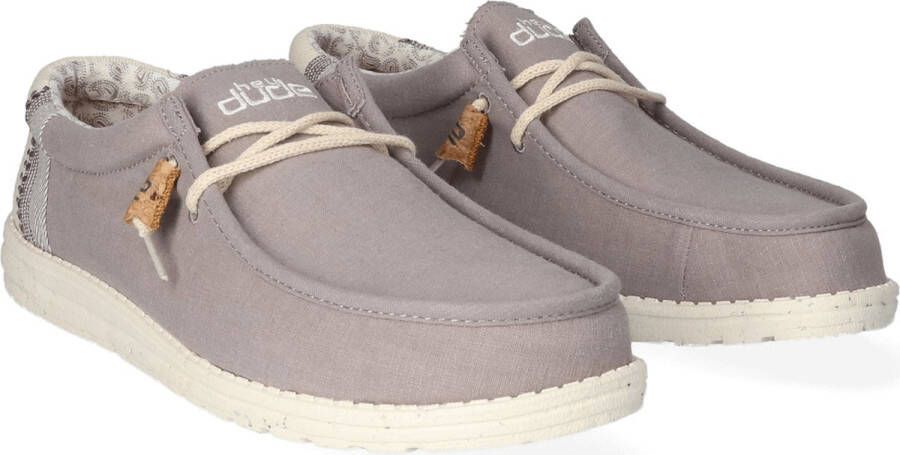 HEYDUDE Wally Break Stitch Heren Instappers Grey Grijs HD40015