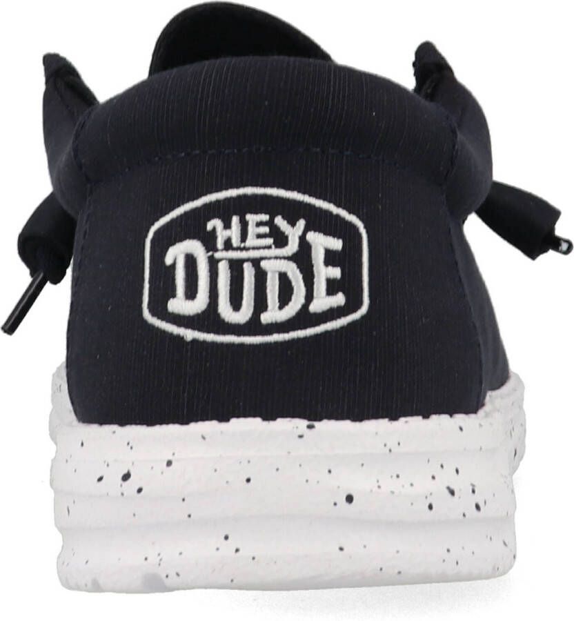 HEYDUDE Wally Slub Canvas Heren Instappers Navy