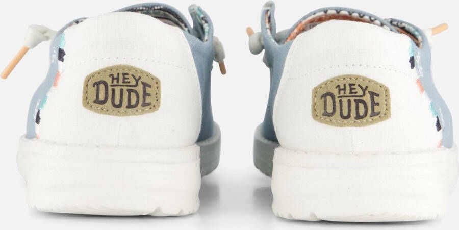 HEYDUDE Wendy Boho Veterschoenen blauw Canvas Dames