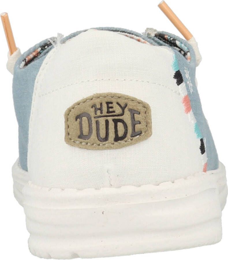 HEYDUDE Wendy Boho Veterschoenen blauw Canvas Dames