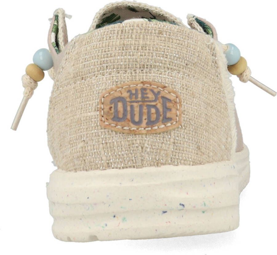 HEYDUDE Wendy Sage Instappers beige Canvas Dames