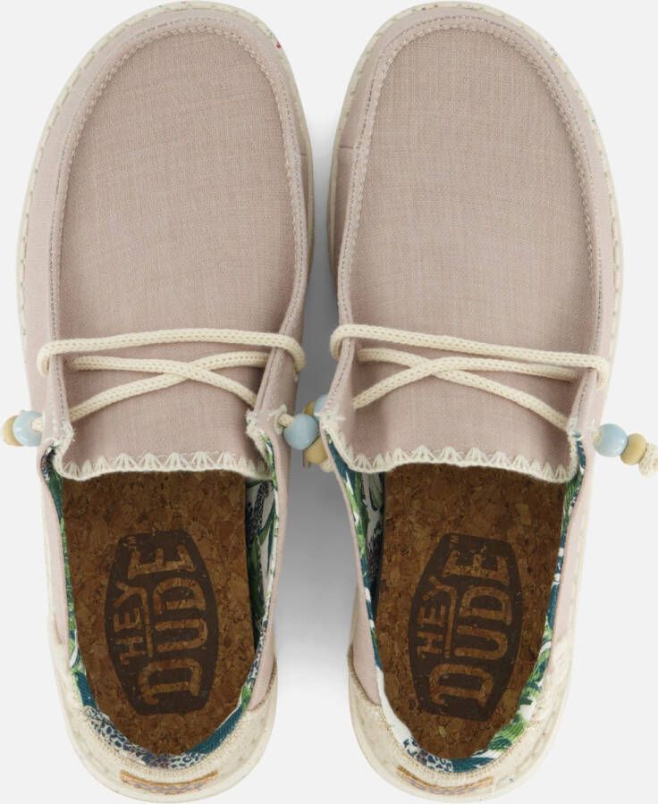 HEYDUDE Wendy Sage Instappers beige Canvas Dames