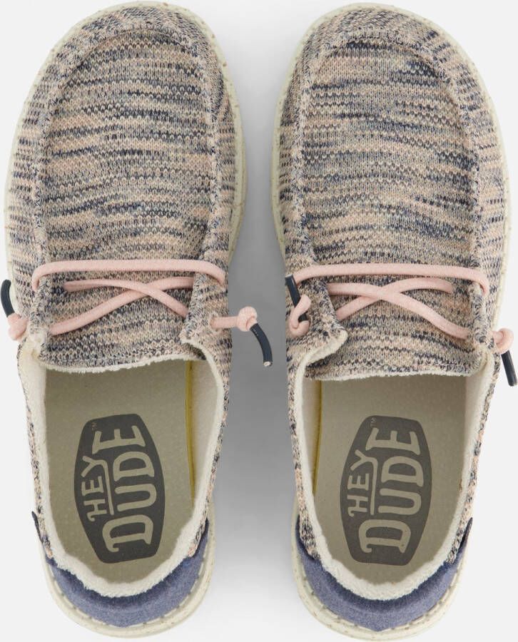 Hey Dude HEYDUDE Wendy Sox Veterschoenen roze Canvas Dames - Foto 10