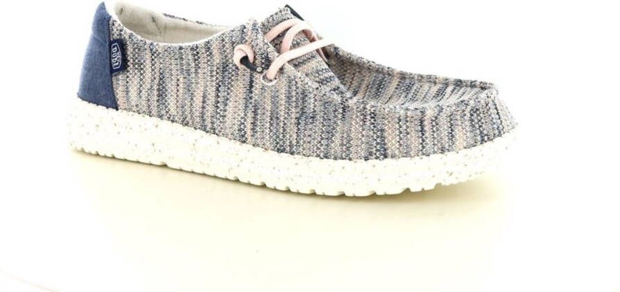 Hey Dude HEYDUDE Wendy Sox Veterschoenen roze Canvas Dames - Foto 3
