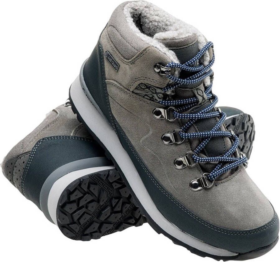 Hi-Tec Midora Mid WP Wandelschoenen Middle Grey Dark Grey Lake Blue Dames