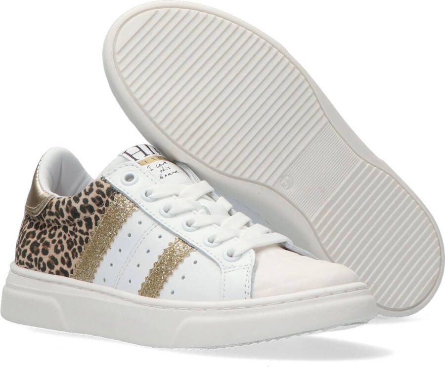 Hip H1261 Lage sneakers Leren Sneaker Meisjes Wit