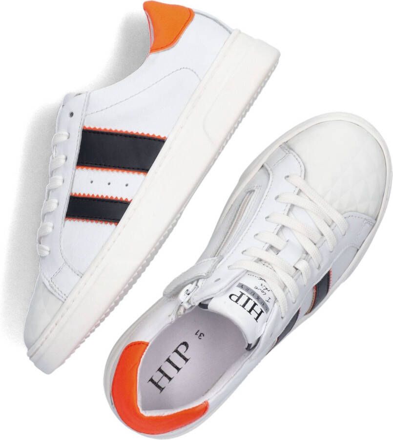 Hip H1610 Lage sneakers Leren Sneaker Meisjes Wit