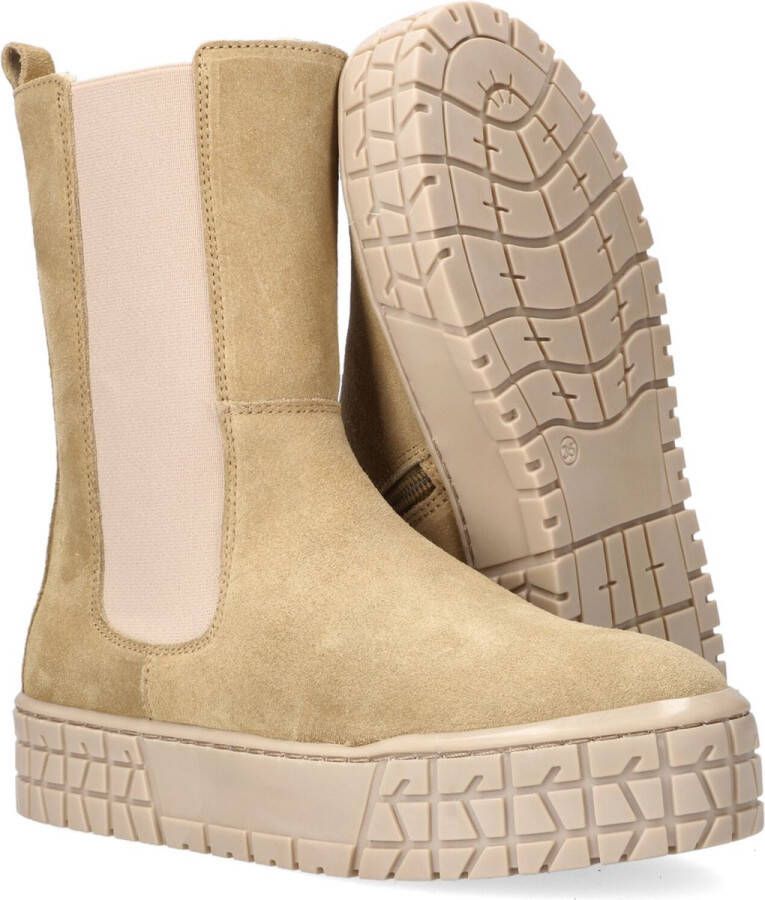 Hip H2368 Chelsea boots Enkellaarsjes Meisjes Beige