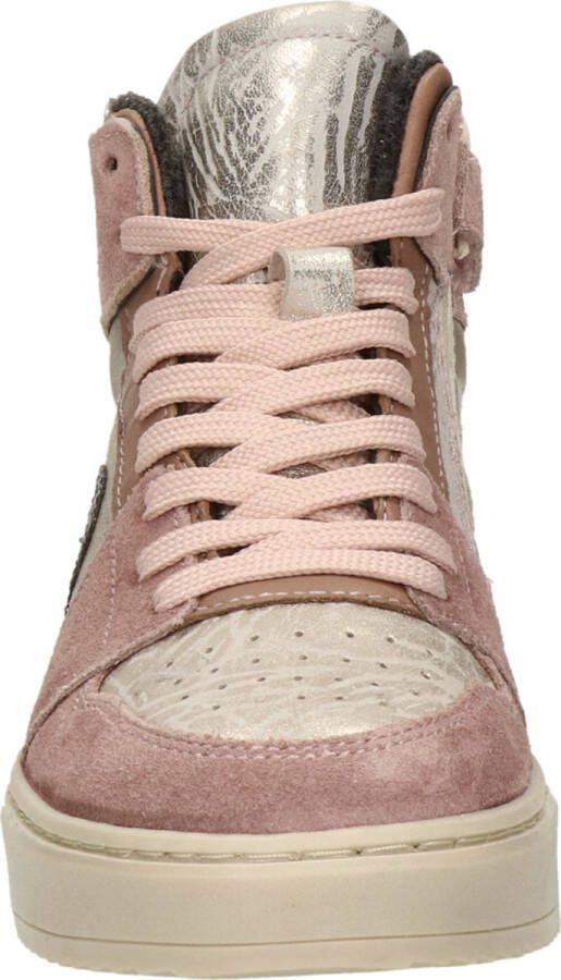 Hip H1665 leren sneakers roze zilver - Foto 6