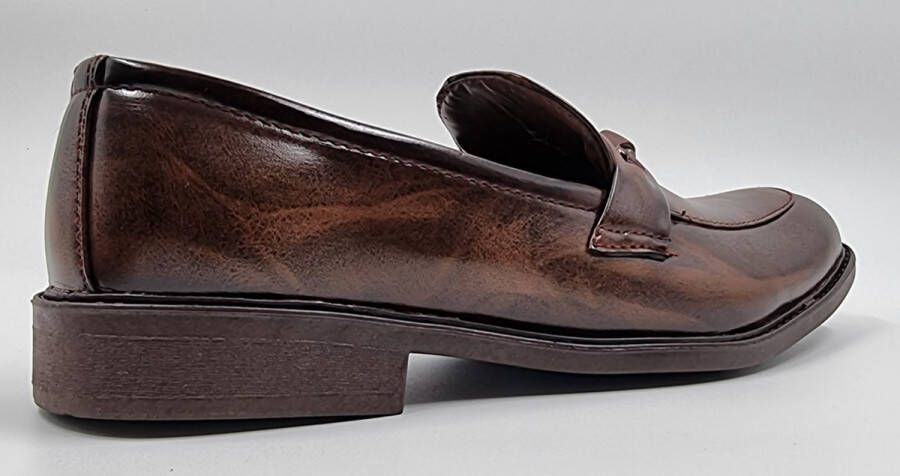 Hitman Schoenen DEJAVU Heren Instappers Heren Loafers Bruin