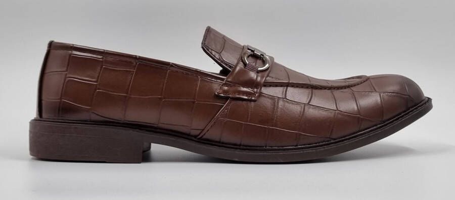 Hitman Schoenen DEJAVU Heren Instappers Heren Loafers Bruin