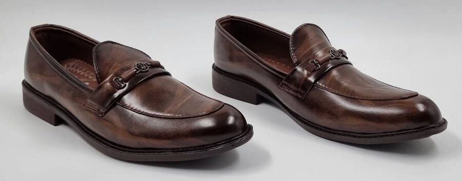 Hitman Schoenen DEJAVU Heren Instappers Heren Loafers Bruin