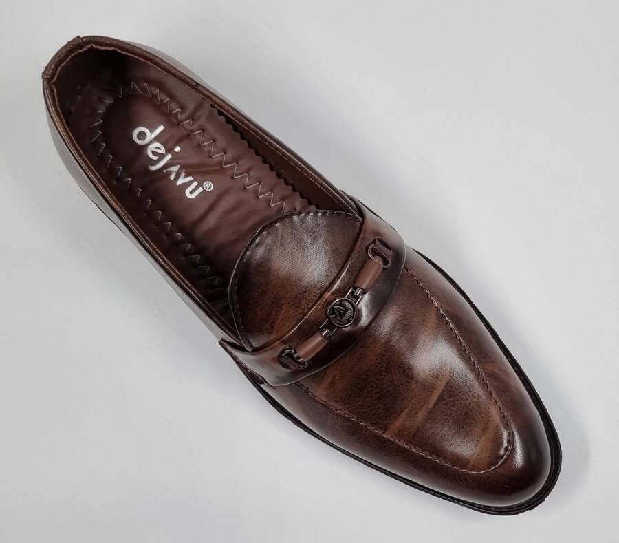 Hitman Schoenen DEJAVU Heren Instappers Heren Loafers Bruin