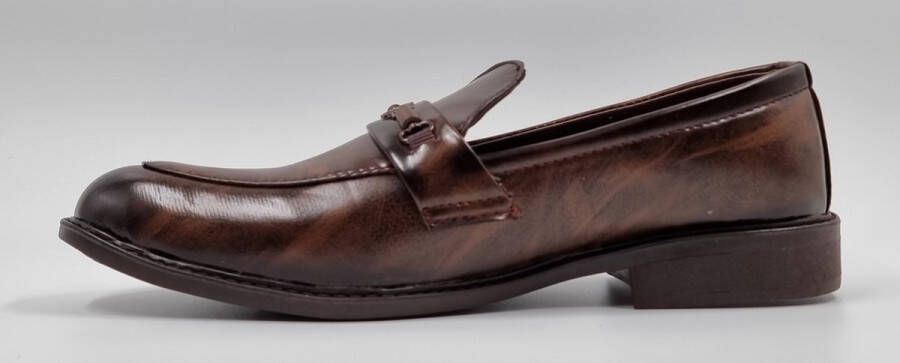 Hitman Schoenen DEJAVU Heren Instappers Heren Loafers Bruin