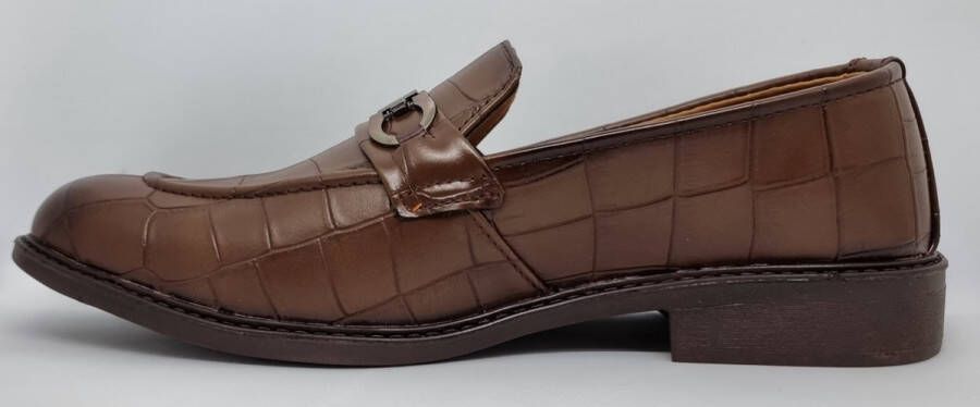 Hitman Schoenen DEJAVU Heren Instappers Heren Loafers Bruin