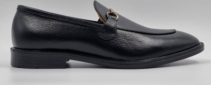 Hitman Schoenen FLEX Heren Instappers Heren Loafers Zwart Echt Leer