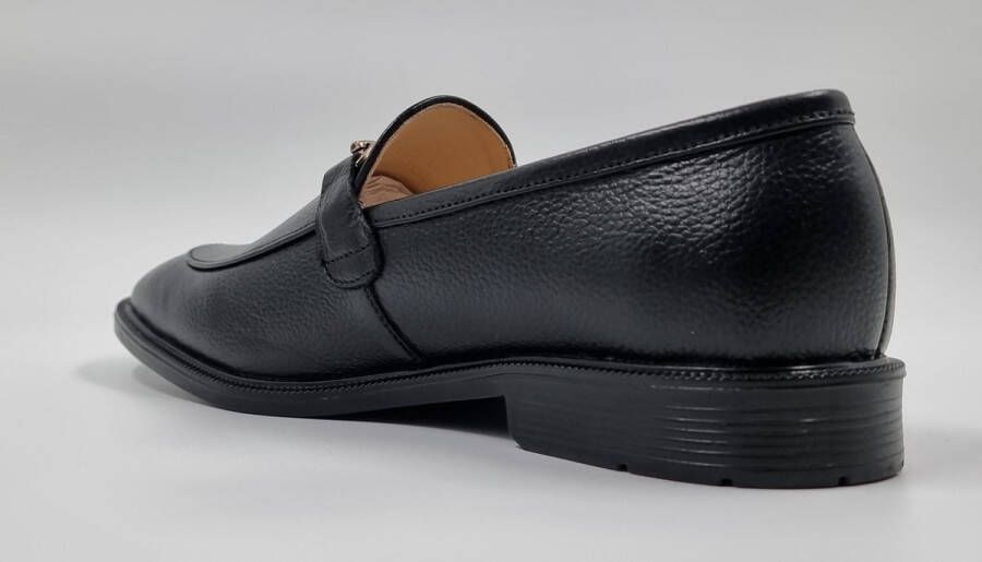 Hitman Schoenen FLEX Heren Instappers Heren Loafers Zwart Echt Leer