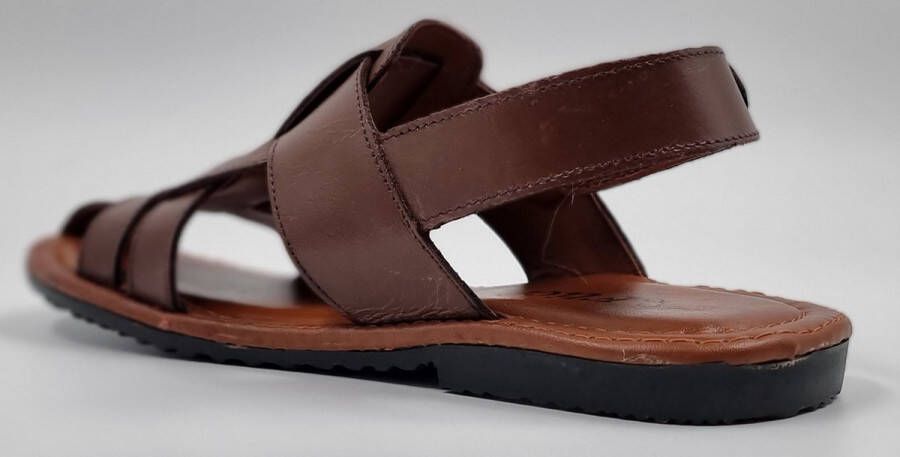 Hitman Schoenen FLICK Heren Sandalen Bruin Echt Leer Nog 2 andere kleuren