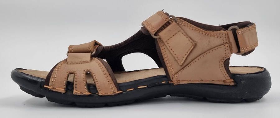 Hitman Schoenen FLICK Heren Sandalen Echt Leer Crème