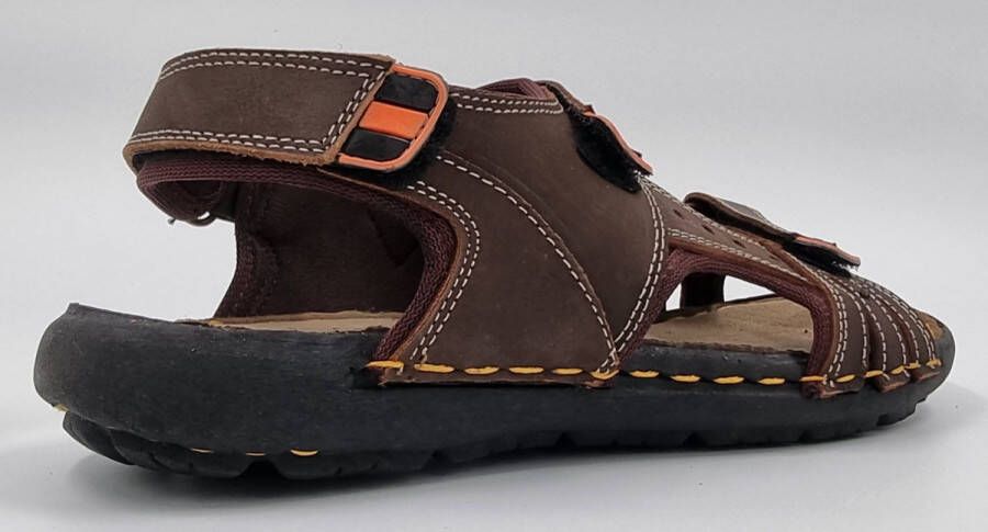 Hitman Schoenen FLICK Heren Sandalen Wandelsandalen Echt Leer Bruin