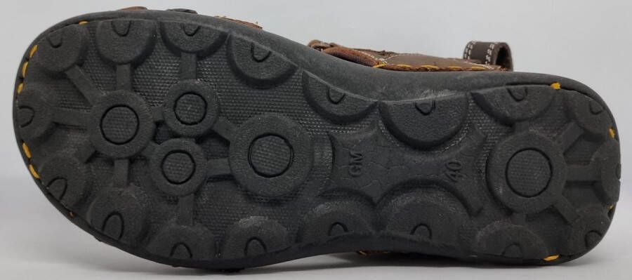 Hitman Schoenen FLICK Heren Sandalen Wandelsandalen Echt Leer Bruin