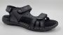 Hitman Schoenen FLICK Heren Sandalen Wandelsandalen Zwart Echt Leer - Thumbnail 7