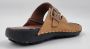 Hitman Schoenen FLICK Heren Slippers Heren Teenslippers Echt Leer Crème - Thumbnail 8