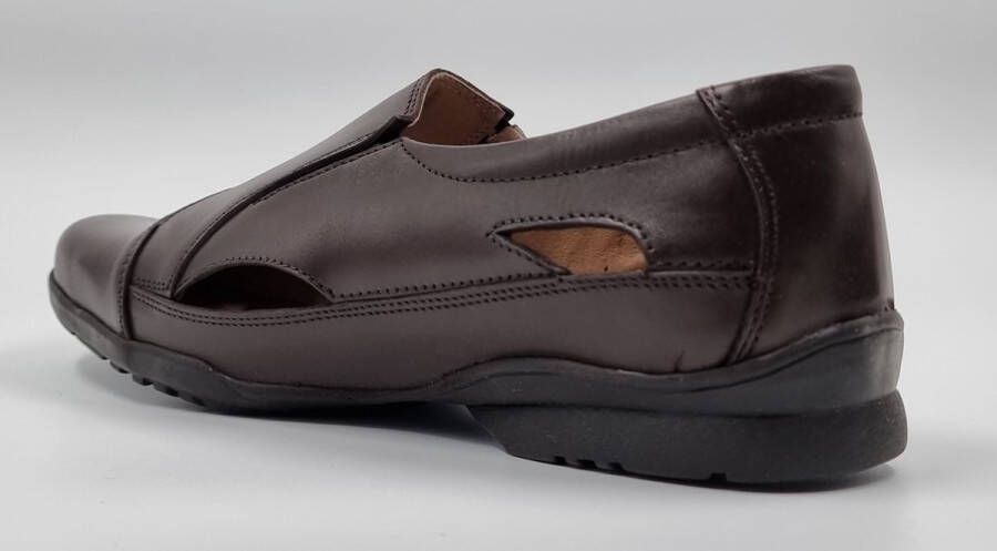 Hitman Schoenen LionStyle Heren Sandalen Instappers Echt Leer Bruin - Foto 3