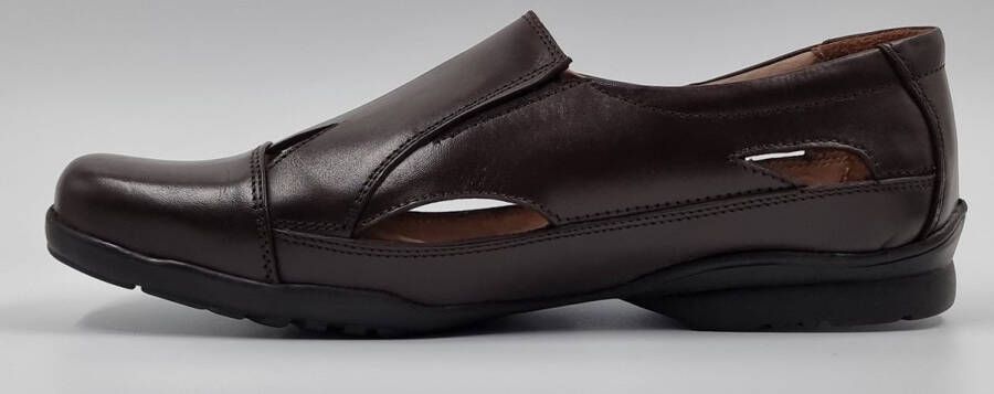 Hitman Schoenen LionStyle Heren Sandalen Instappers Echt Leer Bruin - Foto 7