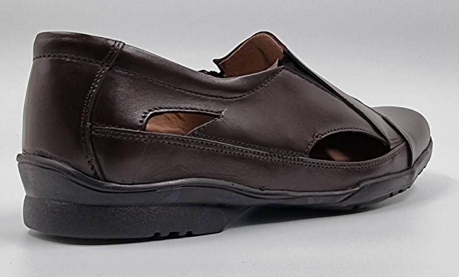 Hitman Schoenen LionStyle Heren Sandalen Instappers Echt Leer Bruin - Foto 8