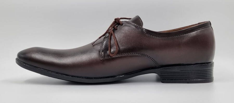 Hitman Schoenen MERIET Herenschoenen Veterschoenen Heren Bruin Echt Leer