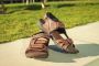 Hitman Schoenen Reewalk Sandalen Heren Sandalen voor Heren Licht Gewicht Sandalen Comfortabel Memory Foam Voetbed Beige - Thumbnail 8